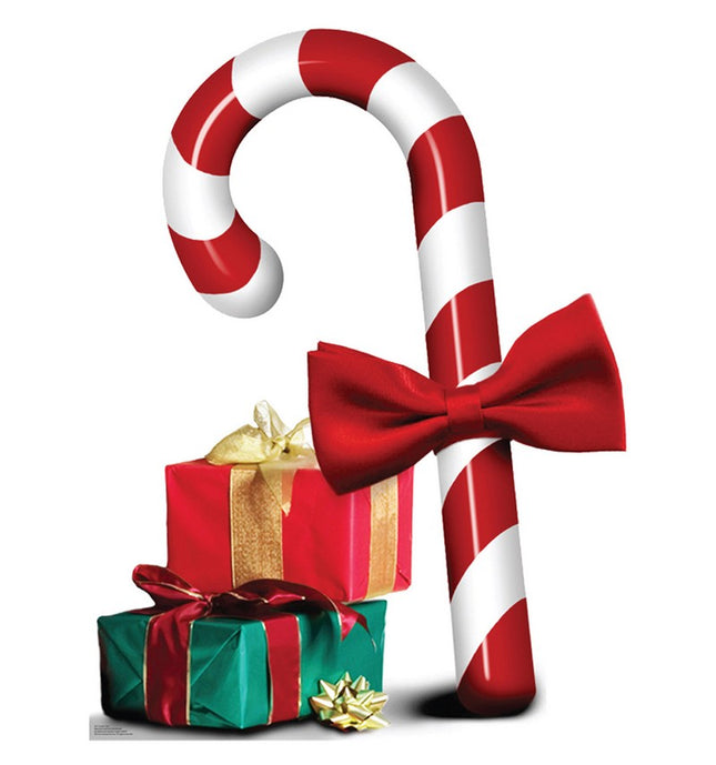 Candy Cane Cardboard Cutout