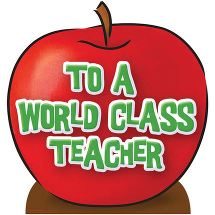 Teacher's Appreciation Apple Cardboard Cutout