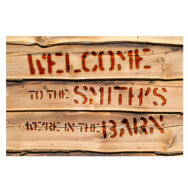 Personalized We're in the Barn Door Mat