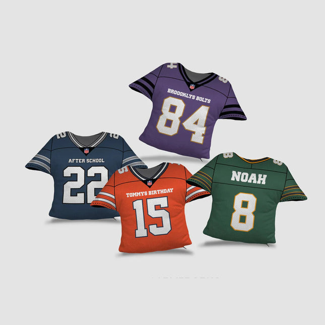 Personalized Football Jersey Throw Pillow