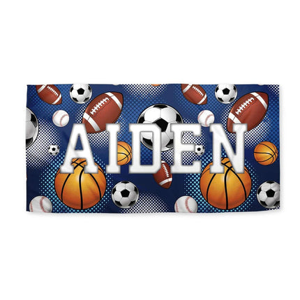 Personalized Sports Lover Beach Towel