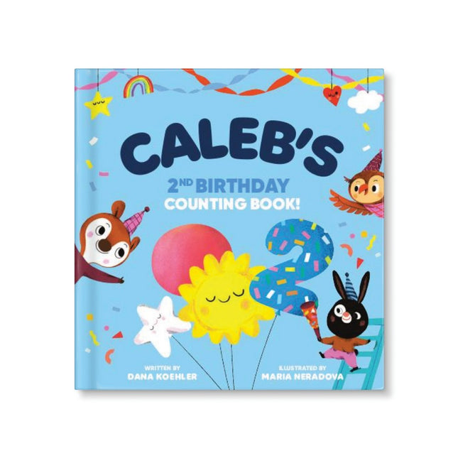 Personalized My  Second Birthday Counting  Board Book