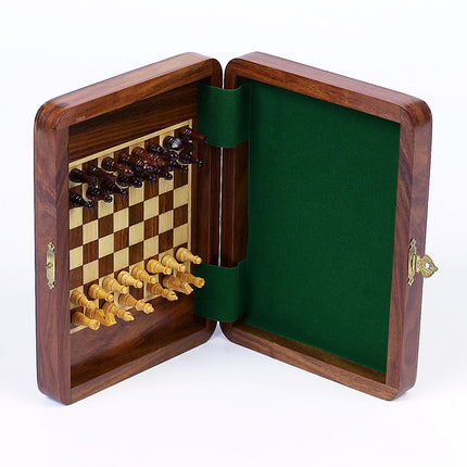 "Continuous" Magnetic <BR>Wooden Chess Set