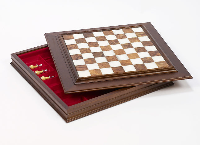 "Alabaster" Cabinet Board<BR>Inlaid w/ Italian Alabaster