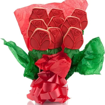 Red Roses Cookie Bouquet