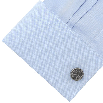 Vegvisir Viking Compass Cufflinks