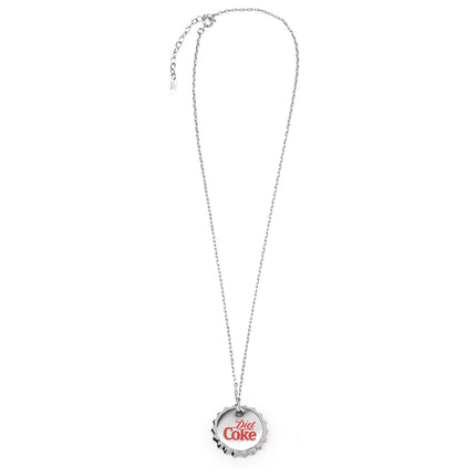 Diet Coke Bottle Cap Red Necklace