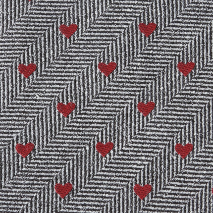 Herringbone Heart Men's Tie