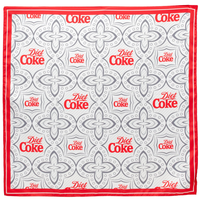 Diet Coke Satin Grey Scarf