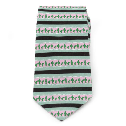 Texas Cactus Stripe Sage Men's Tie
