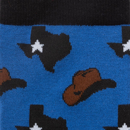 Texas State Cowboy Hat Socks