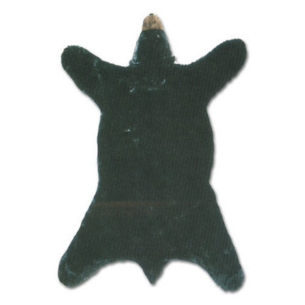Large Black Plush Bear Rug