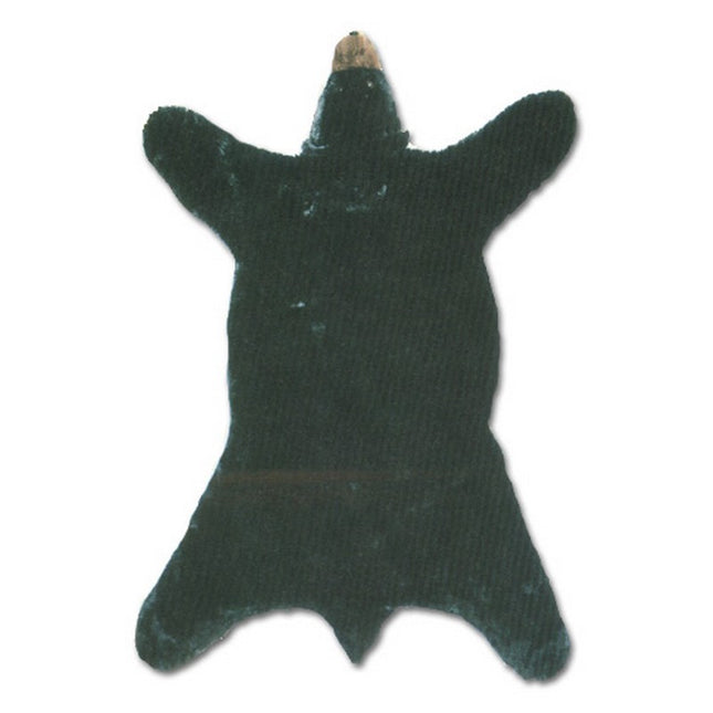 Large Black Plush Bear Rug
