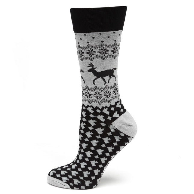 Fair Isle Tree Socks
