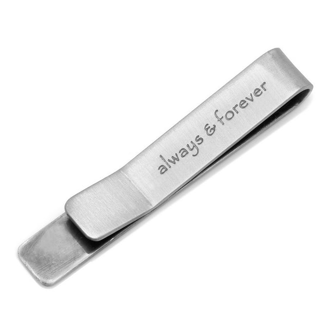Always and Forever Hidden Message Tie Bar