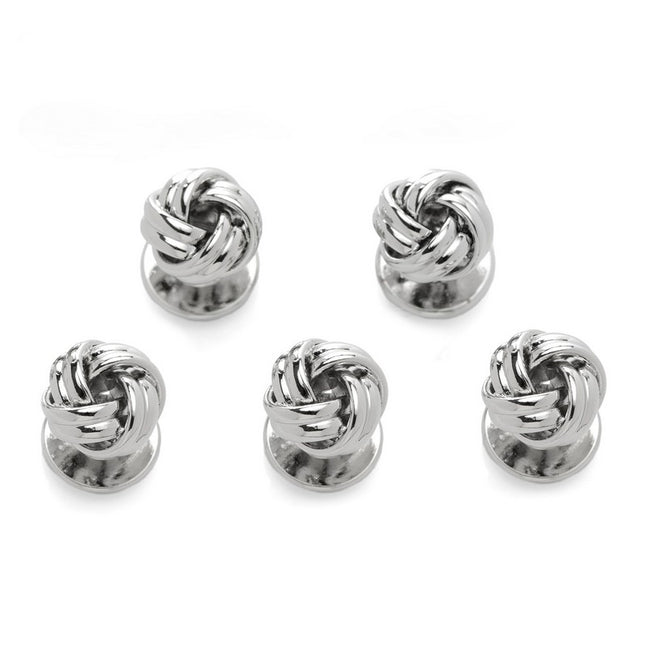 Silver Knot 5 Stud Set