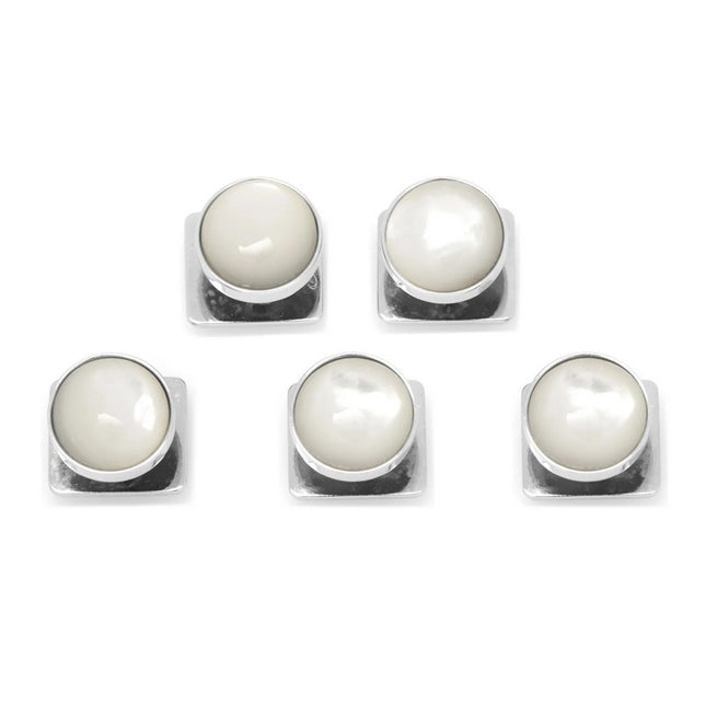 Silver and Mother of Pearl 5 Stud Set