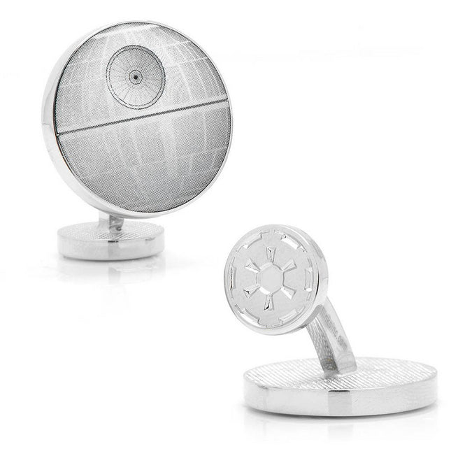 Star Wars Death Star Blue Print Cufflinks