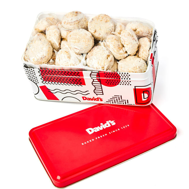 David's Cookies Butter Pecan Meltaways 16oz Sampler Tin