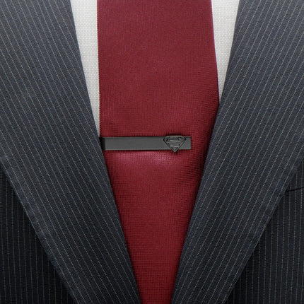 DC Superman Black Tie Bar