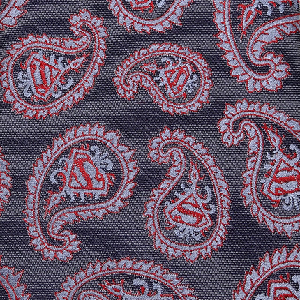 DC Superman Red and Blue Paisley Tie