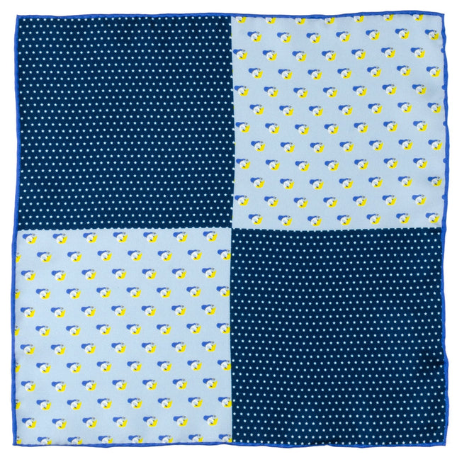 Disney Donald Duck Blue Pocket Square