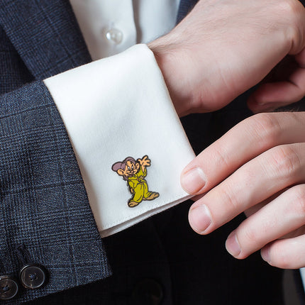 Disney Snow White Dopey & Doc Cufflinks