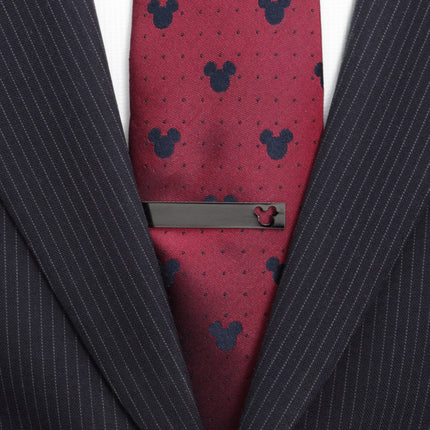 Disney Mickey Mouse Cutout Black Tie Bar