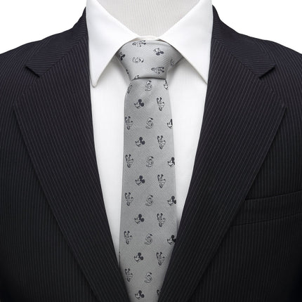 Disney Mickey and Friends Gray Men's Tie