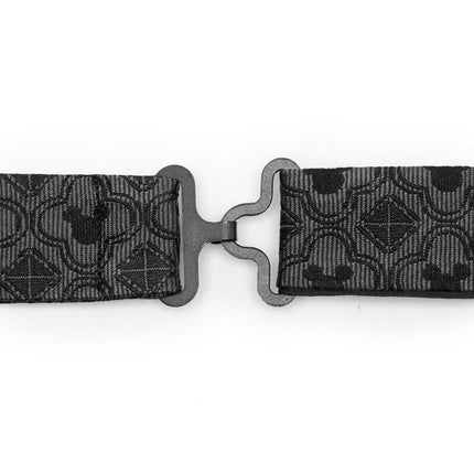 Disney Mickey Mouse Pattern Black Bow Tie