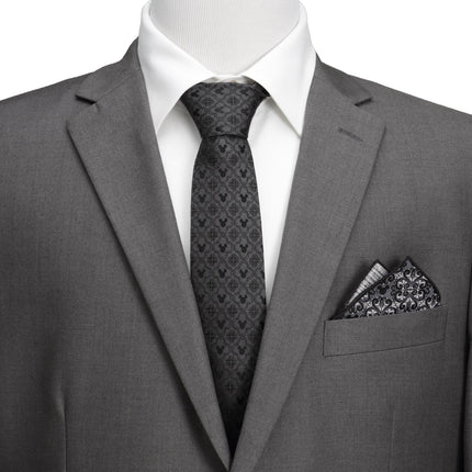Disney Mickey Mouse Pattern Black Men's Tie