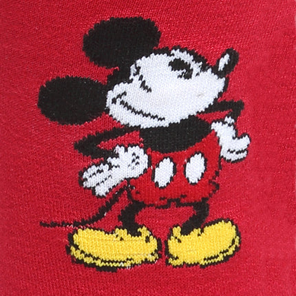 Disney Mickey Mouse Pie-Eyed Red Sock and Mickey Blue Lapel Pin Set