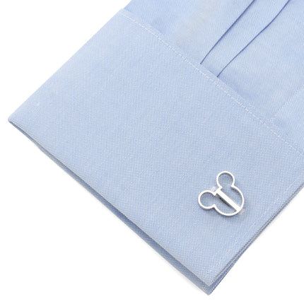 Disney Mickey Mouse Silhouette Cutout Cufflinks