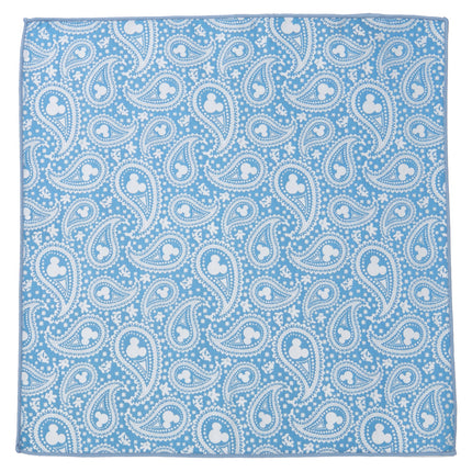 Disney Mickey Mouse Paisley Teal Pocket Square