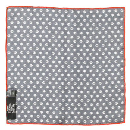 The Nightmare Before Christmas Jack Skellington Men's Black Pocket Square