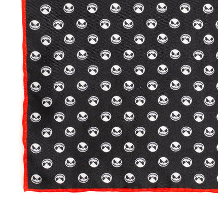 The Nightmare Before Christmas Jack Skellington Men's Black Pocket Square