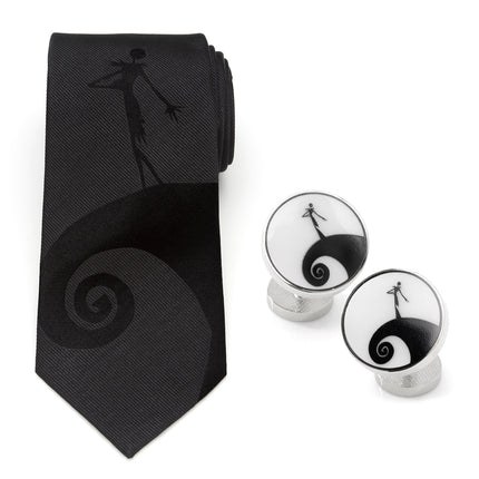Nightmare Before Christmas Jack Skellington Necktie and Cufflinks Set