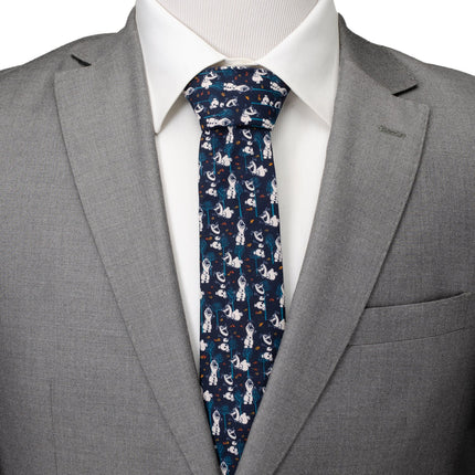 Disney Frozen Olaf Navy Pattern Men's Tie