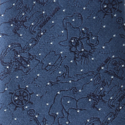 Disney Peter Pan Treasure Map Navy Dot Men's Tie