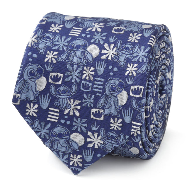 Disney Lilo & Stitch Blue Tropical Men's Tie
