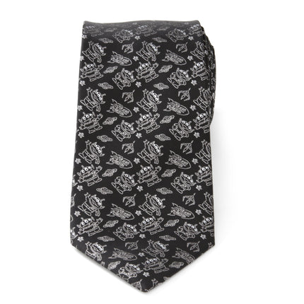 Disney Pixar Toy Story Alien Print Black Men's Tie