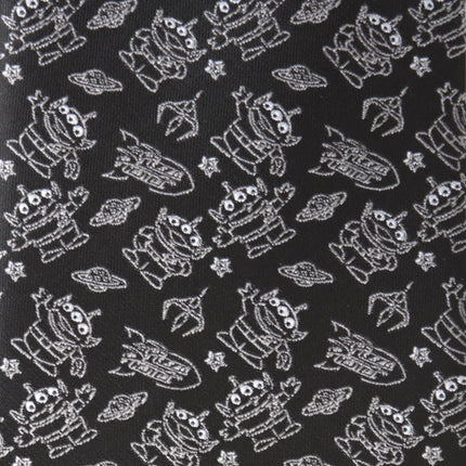 Disney Pixar Toy Story Alien Print Black Men's Tie