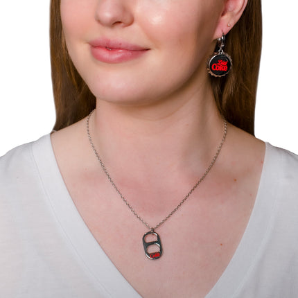 Diet Coke Tab Silver Necklace