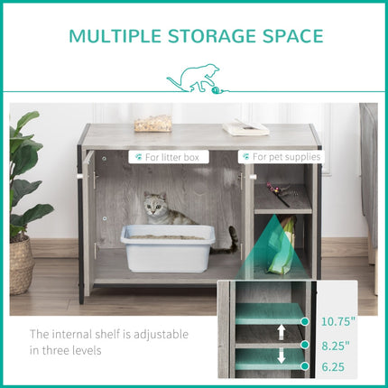 Hidden Cat Litter Box Enclosure