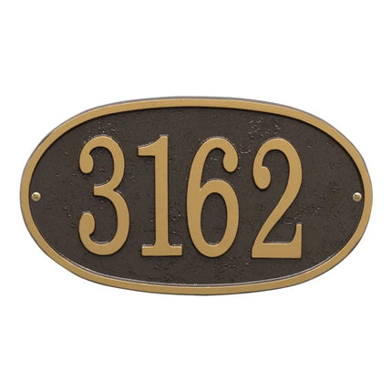 Personalized Fast & Easy Oval Address Plaque