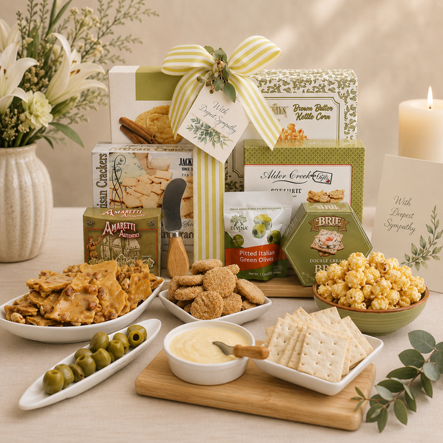 With Sympathy Cutting Board Gift