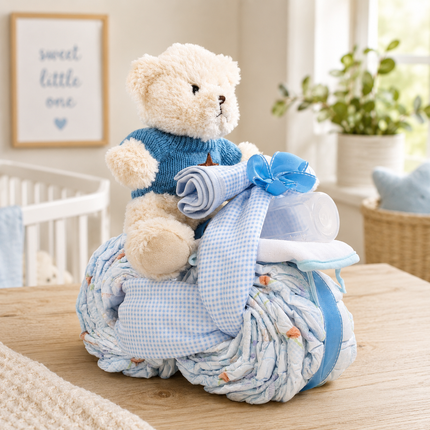 Motorcycle Diaper Cake-Boy Gift