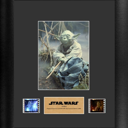 Star Wars Yoda Grand Master Jedi Limited Edition Single FilmCells Presentation