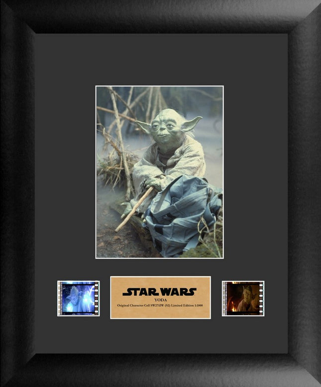 Star Wars Yoda Grand Master Jedi Limited Edition Single FilmCells Presentation