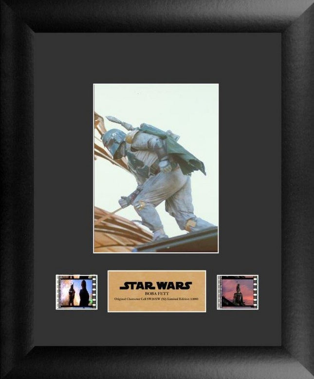 Star Wars Boba Fett Limited Edition Single FilmCells Presentation